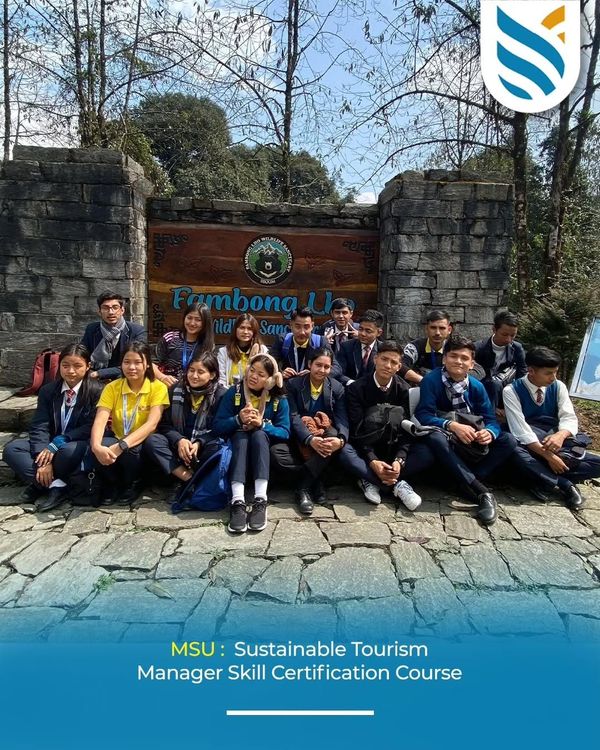 Students at Fambonglho Wildlife Sanctuary for Skill Certification Course