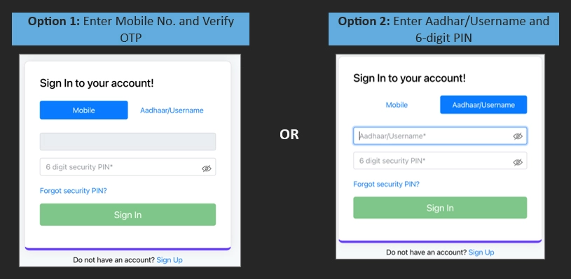 Screenshot of step 4 for ABC Login