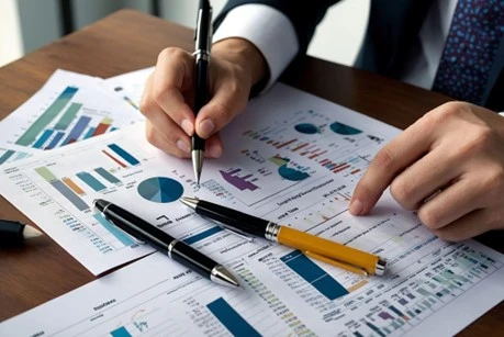 Screenshot of the “business initiatives” section in a sample marketing plan template